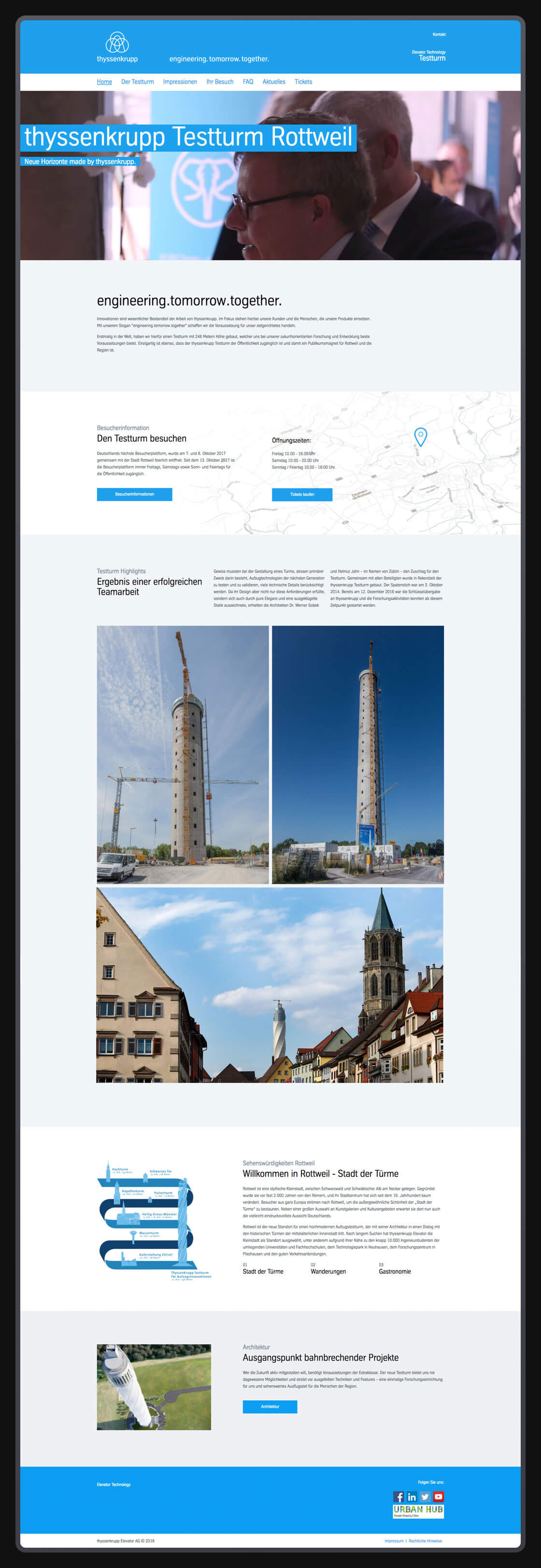  Referenz - thyssenkrupp Elevator - Test Tower Website