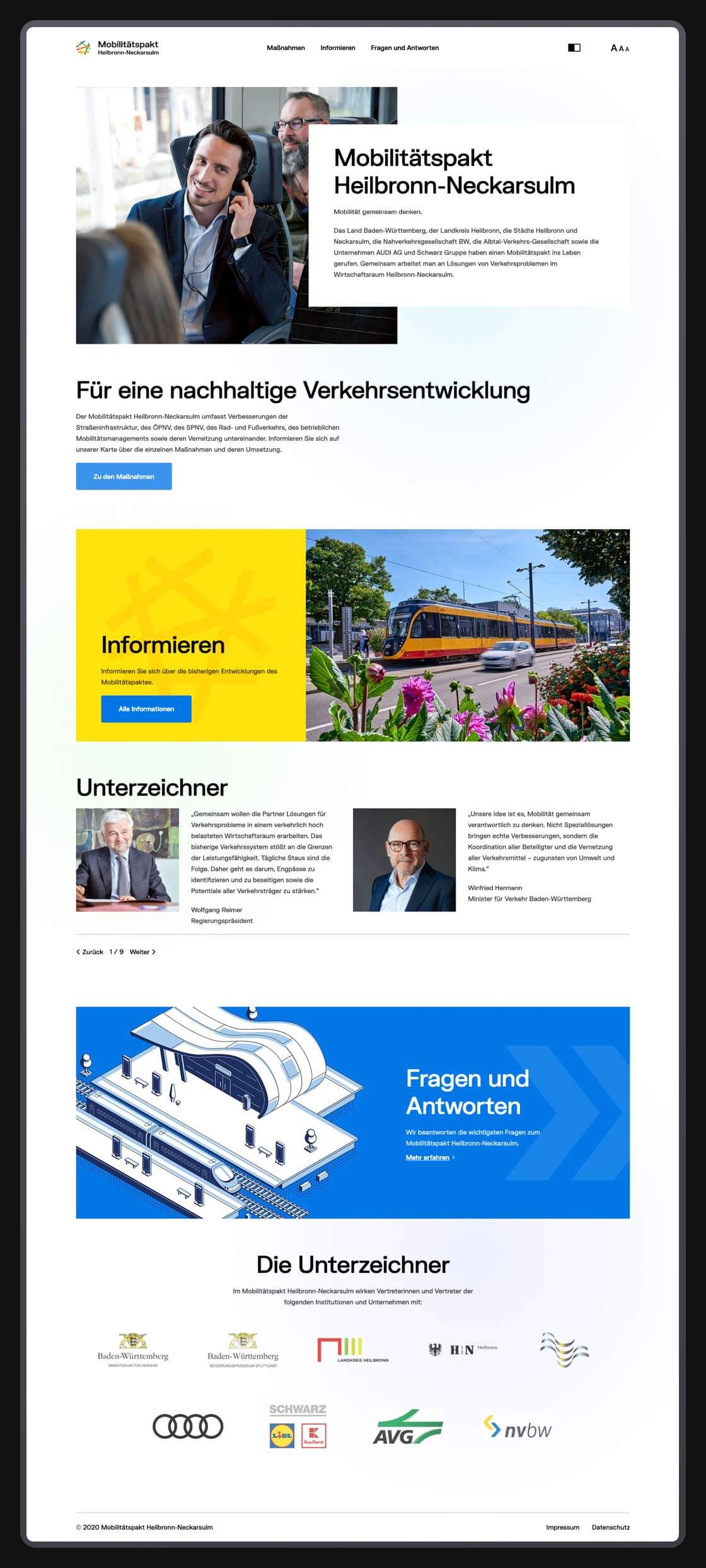  Referenz - Mobilitätspakt Heilbronn-Neckarsulm - Website