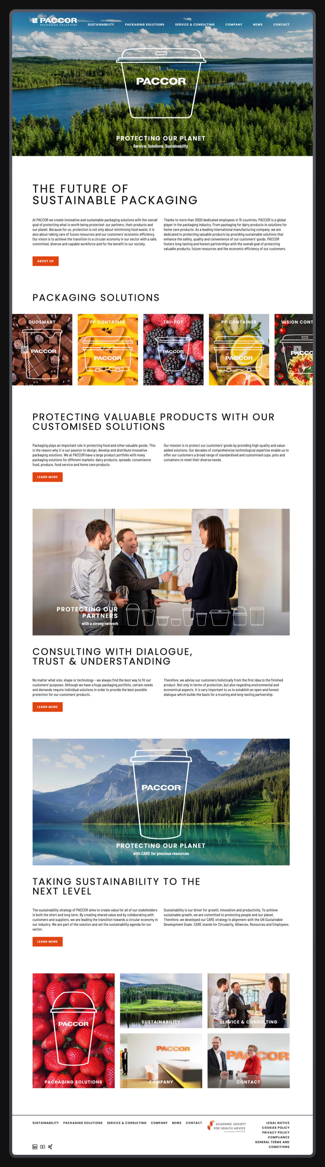 Referenz - PACCOR - Corporate Website